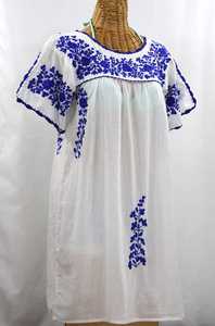 ใหม่ชุดเดรสผ้าฝ้ายปักลายสไตล์เม็กซิกันสำหรับผู้หญิงชุดเดรสเซ็กซี่แขนสั้นแบบลำลองตกแต่งฟรีไซส์เอวตามธรรมชาติ - Product Image 4