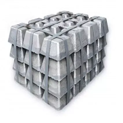 99.996% Pure Zinc ingot Silver Gray Series