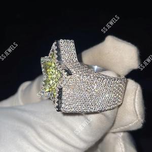 Champion <b>Ring</b> in 925 Silver and 14K Gold Hip Hop Style Customizable <b>Iced</b> VVS Moissanite Unique Customizable Moissanite <b>Rings</b> - Product Image 5