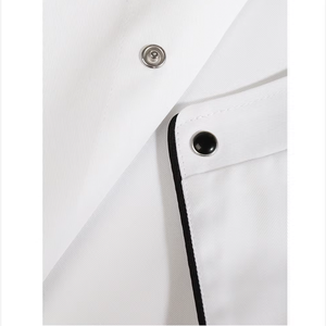 ชุดเครื่องแบบพนักงานร้านอาหารและบาร์ผ้าทอลายทแยงสามารถปรับแต่งโลโก้ได้ - Product Image 5