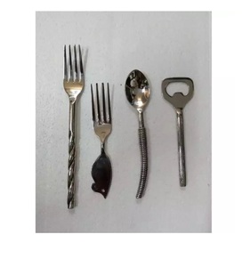 Nouveau service à fromage en métal pour le fromage Nouveau service de couverts en métal dernier ensemble de fromage en métal avec poignée en marbre pour servir la vaisselle - Product Image 6