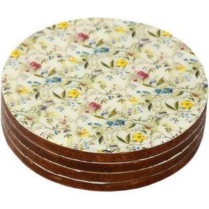 Posavasos de madera de mango hechos a mano de hermoso diseño con el mejor posavasos de utensilios de cocina con estampado de esmalte para vajilla y uso de mesa - Product Image 5