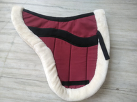 Fabricant de coussinets de selle pour chevaux sans arceaux en coton et polyester rembourrés sur mesure OEM, avec patchs de genou, Kanpur Equestrian Riding House