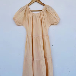 กระเป๋าผ้าคอตตอนโครงสร้างนุ่มนุ่มมีกระดุมปิดตาตะขอเกี่ยวแขนพอง - Product Image 1