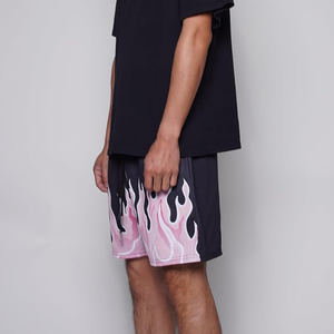 Custom Black Basketball <b>Shorts</b> <b>pink</b> Sublimated Mesh Fabric Breathable Elastic Waistband Drawstring Athletic <b>Shorts</b> Plus Size - Product Image 5