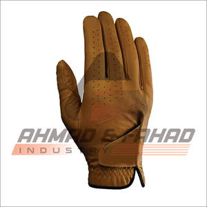 Nouveau gros pas cher prix de haute qualité logo personnalisé conception personnalisée doigt complet en cuir véritable gants de golf gants de golf adulte 2025 - Product Image 1