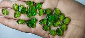 Piedras sueltas de cuarzo peridoto pulido 10x14mm, peridoto natural 10x14mm, gema de peridoto natural - Product Image 3