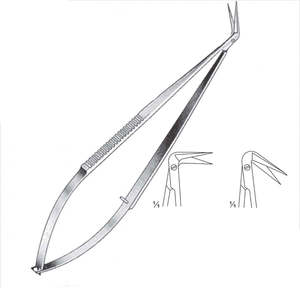 กรรไกรสปริงขนาดเล็ก ปลายแหลม ใบมีดโค้งสแตนเลสใหม่ สำหรับตัดหนังกำพร้า ยี่ห้อ Surgiright Instrument - Product Image 5