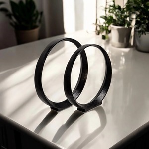 Iron Figurines Sculptures Cupped Hands Statue Modern <b>Abstract</b> Black Hands Sculpture Holding Bowl Shape Contemporary Handmade - Product Image 4
