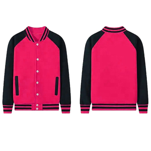 Winter Style for Men and <b>Women</b> Stand Collar Custom Bulk Wholesale Unisex Polyester Varsity <b>Jacket</b> High Quality Casual - Product Image 3