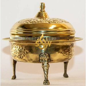 Ramadan 2026 Chaffing Dish Serving Casseroles Metal Brass Made Food Warmer Serving Casseroles <b>Cookware</b> <b>Sets</b> Dinnerware Supply - Product Image 2