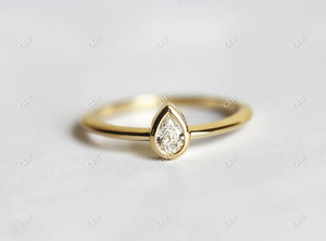 Anillo de compromiso de moissanita para mujer, anillo de compromiso único, precio a granel, certificado - Product Image 2