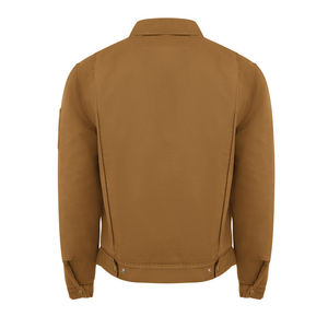 Logo personnalisé de haute qualité hommes coupe décontractée toile coton veste de travail Streetwear col zippé pour les activités de plein air en hiver - Product Image 3