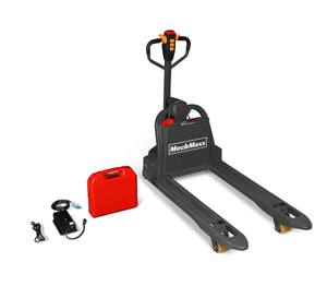 รถยกพาเลทไฟฟ้า 4400 ปอนด์, 45"x27", 48V 30Ah แบบเดินตามสำหรับขนย้ายวัสดุ - Product Image 4