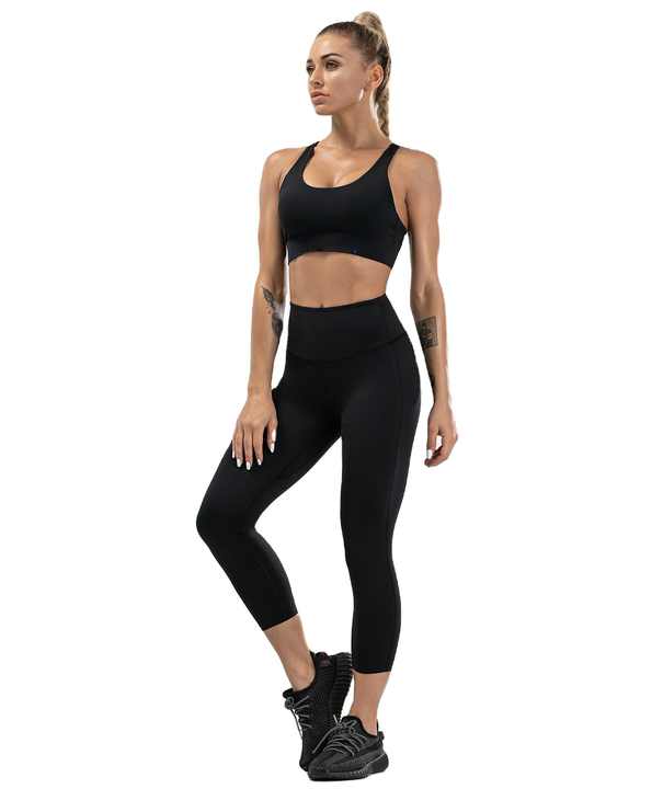 Workout Clothing KIT-N-FIT SPORTS High Waist Pants Bra Leggings for Women Gym Fitness Set Seamless Yoga Suit Activewear