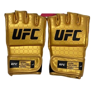 Gants de MMA professionnels UFC Golden Kickboxing pour adultes, fabrication sur mesure ODM, arts martiaux mixtes, entraînement, grappling, demi-doigts, Muay Thai - Product Image 1