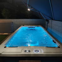 Monalisa Conteneur en acrylique Equipement de spa de nage Automatisation Pompe filtrante pour piscines souterraines sans fin Natation extérieure