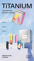 Bouteille d'eau innovante Hong Ling à double paroi en titane, isotherme et anti-transpiration, idéale pour les cadeaux d'affaires