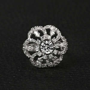 Anillos de Plata de Ley 925 de Primera Calidad para Mujer, Chapados en Rodio con Diamantes o Circonitas, Diseño Numérico, Joyería para Hombre - Product Image 2