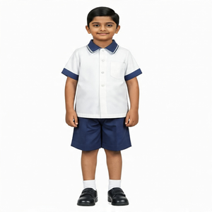 ชุดนักเรียนแบบกำหนดเองคุณภาพสูง ผลิตจากโพลีเอสเตอร์/ผ้าฝ้าย สำหรับเด็ก ดีไซน์แบบยูนิเซ็กส์ - Product Image 4