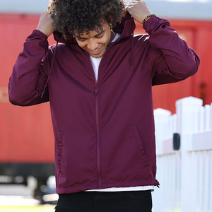 Chaqueta de lluvia cortavientos ligera con capucha para hombre, chaqueta de carcasa blanda resistente al agua, chaqueta impermeable ligera para hombre - Product Image 5