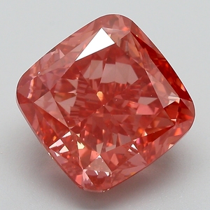 Diamant rose vif fantaisie certifié IGI, cultivé en laboratoire, taille coussin, diamant non monté pour la vente en gros de bijoux fins - Product Image 1
