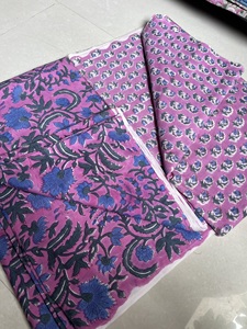 100% Pure Cotton Fabric Indian Floral Hand Block Printed Beautiful Floral Cover Dress for Girls - Product Image 5