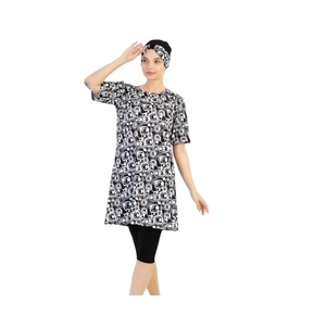 Traje de Baño Modesto de Manga Larga para Mujeres Musulmanas, Cobertura Completa, Estilo Deportivo Islámico, Hiyab Burka, Secado Rápido, Ecológico - Product Image 3