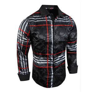 เสื้อเชิ้ตแขนยาวมีกระดุมสำหรับผู้ชายเข้ารูปมีกระดุมสำหรับผู้ชายเสื้อมีกระดุมดีไซน์ล่าสุดทำจากประเทศปากีสถาน - Product Image 2