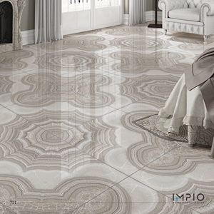Baldosa de Porcelana de 600 mm x 600 mm, Diseño de Mármol, Acabado Mate, Producto Indio, para Interiores y Exteriores, Jardín, Restaurante - Product Image 6