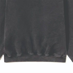 Sudaderas con Lavado Ácido Personalizadas, Ropa con Lavado a la Piedra, Último Estilo, Sudadera Negra Holgada con Hombros Caídos para Hombre, Ropa Desteñida por el Sol - Product Image 6