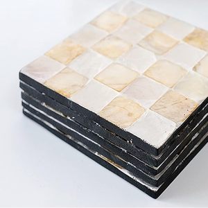 แผ่นรองแก้วชาไข่มุกสำหรับกาแฟและถ้วยชา ชุดแผ่นรองแก้วชาไข่มุกพร้อมถาดเข้าชุด ราคาถูก - Product Image 3