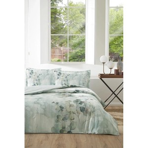 Juego de funda nórdica Özdilek Double Ranforce Nature Drip Green Ropa de cama de calidad premium - Product Image 1