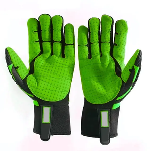 Premium Quality Mechanic Gloves Work Good Grip Soft <b>Padded</b> Safety Gloves Protection Gloves - Product Image 3