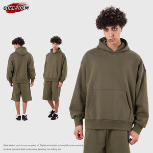 Vente en gros de sweats à capuche en coton 460 GSM sweats lourds sweats chauds doux personnalisables pour hommes - Product Image 3