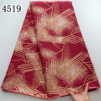 4519 nigérian français brocart dentelle tissu 2025 haute qualité africain Jacquard dorure dentelle matériel pour les femmes robe de soirée