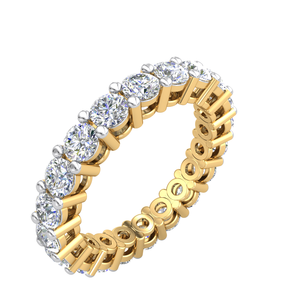 Bague élégante en or 14 carats classique 2.93Cts VS Clarity Lab Grown EF Color Diamond Bijoux classiques luxueux pour femmes - Product Image 1