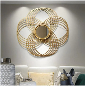 Espejos de pared decorativos de diseño de metal de lujo para el hogar, espejos de pared de tamaño personalizado para comedor y baño - Product Image 4