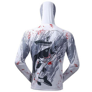 Vente en gros de sweat à capuche de pêche à manches longues personnalisé pour hommes respirant imperméable sublimé UV UPF 50 séchage rapide performance grande taille - Product Image 3