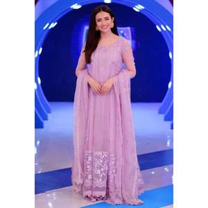 Ensemble Kalidaar et Dupatta en Chiffon Lavender Rush pour le printemps/été - Product Image 1