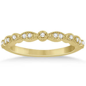 Petite Marquise & Dot Diamond Bridal Ring <b>Set</b> in 18k Yellow <b>Gold</b> 0.25ct Fine <b>Jewelry</b> <b>Sets</b> for Brides - Product Image 3