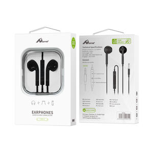 เพลิดเพลินกับหูฟังสีดำพร้อมไมโครโฟนควบคุมระดับเสียงแจ็ค3.5มม. หูฟังสายเคเบิล1เมตรหูฟังอินเทอร์เฟซแบบ Type-C - Product Image 1
