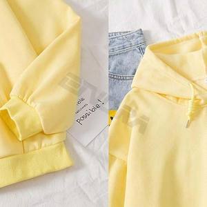 เสื้อสเวตเตอร์ผ้าฝ้ายมีฮู้ดแบบสวมหัวลายกราฟิกมีสไตล์สไตล์เกาหลีสำหรับผู้หญิงใส่สบายทันสมัยใส่ได้หลายโอกาส - Product Image 4