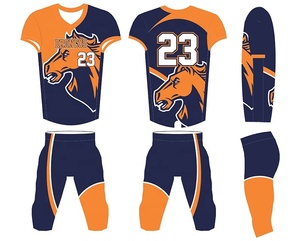 Conjuntos de Camisetas de Fútbol Americano para Adultos, Venta Caliente 2026, Impresión Digital Personalizada, Manga Corta, Uniformes de Fútbol Americano Estampados - Product Image 4