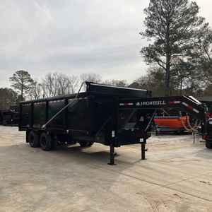 Remolque Volquete de Cuello de Cisne 8×20 24.9K, el Más Vendido del 2026, con Ejes Dobles en Tándem, Laterales de 4 pies y Elevador Telescópico - Product Image 3