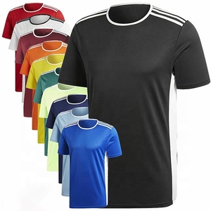 Camiseta cómoda de media manga de poliéster 100% estirable para hombre, camiseta transpirable de Color personalizado, logotipo de moda de talla grande - Product Image 6