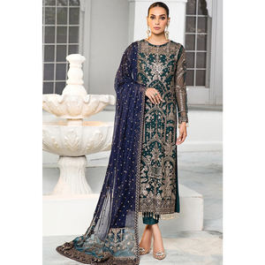 New Arrival Customizable Chiffon Design Salwar Kameez for Formal <b>Wedding</b> Party Lightweight Breathable Women's <b>Dress</b> Low Price - Product Image 5