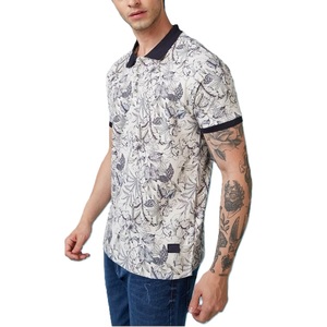 Polos de talla grande para hombre de alta calidad, venta al por mayor, polos de Golf bordados con estampado de algodón transpirable, ropa teñida lisa - Product Image 2