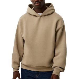 Sweat-shirts à capuche épais et lourds 420 GSM, coupe oversize à épaules tombantes, en molleton bouclette 100% coton, effet vintage délavé à l'acide, pour hommes - Product Image 1