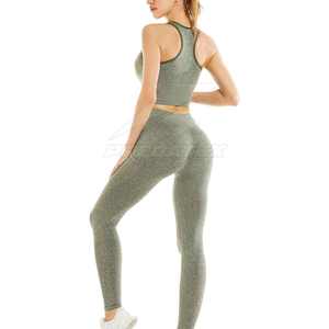 Venta en línea Mujeres Yoga Set Venta al por mayor Activewear Seamless Mujeres Yoga Set Alta Fabricación Mujeres Gimnasio - Product Image 2